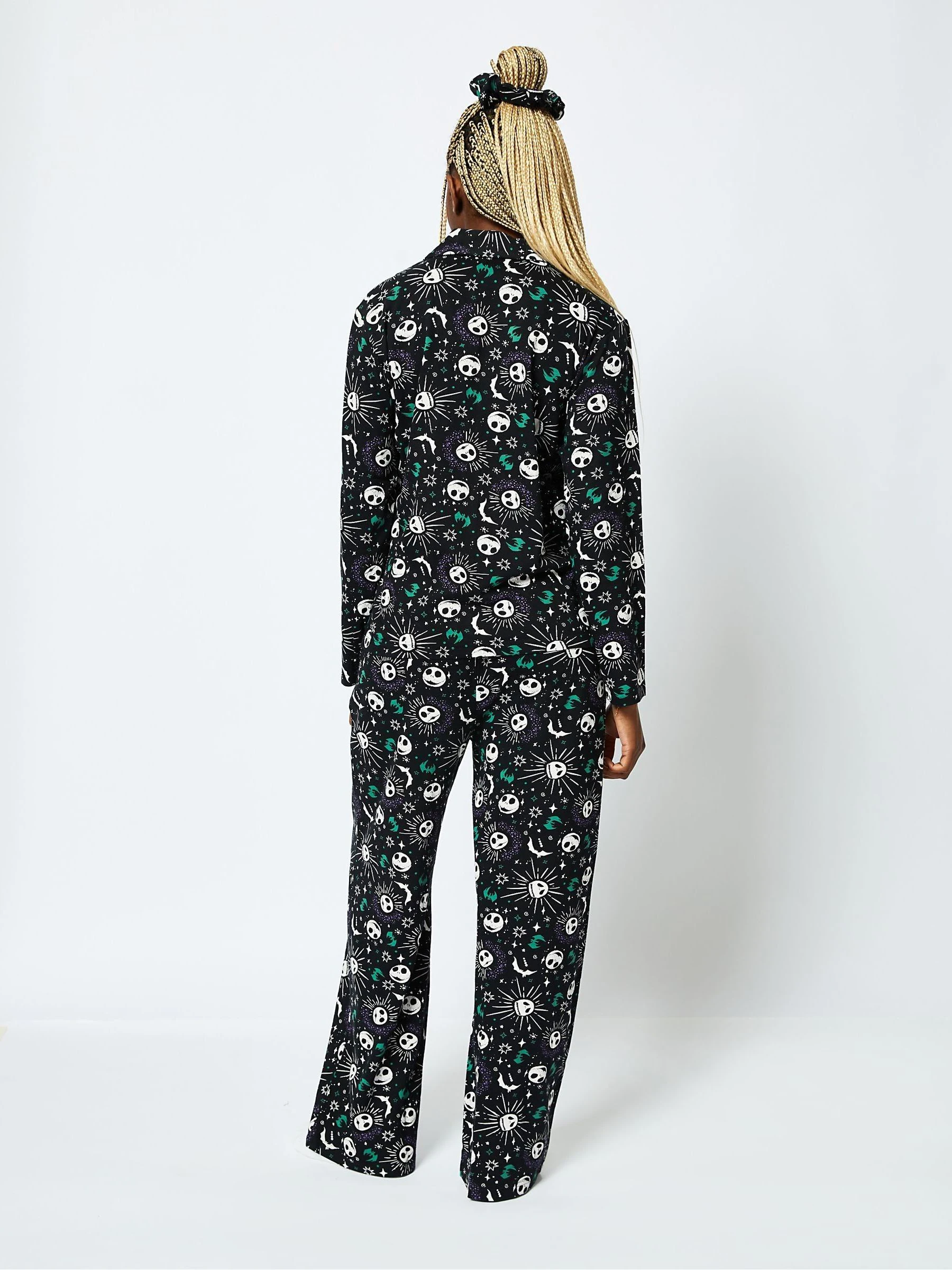 Skinnydip Skinnydip zwarte Disney Nightmare Before Christmas Jack pyjamaset