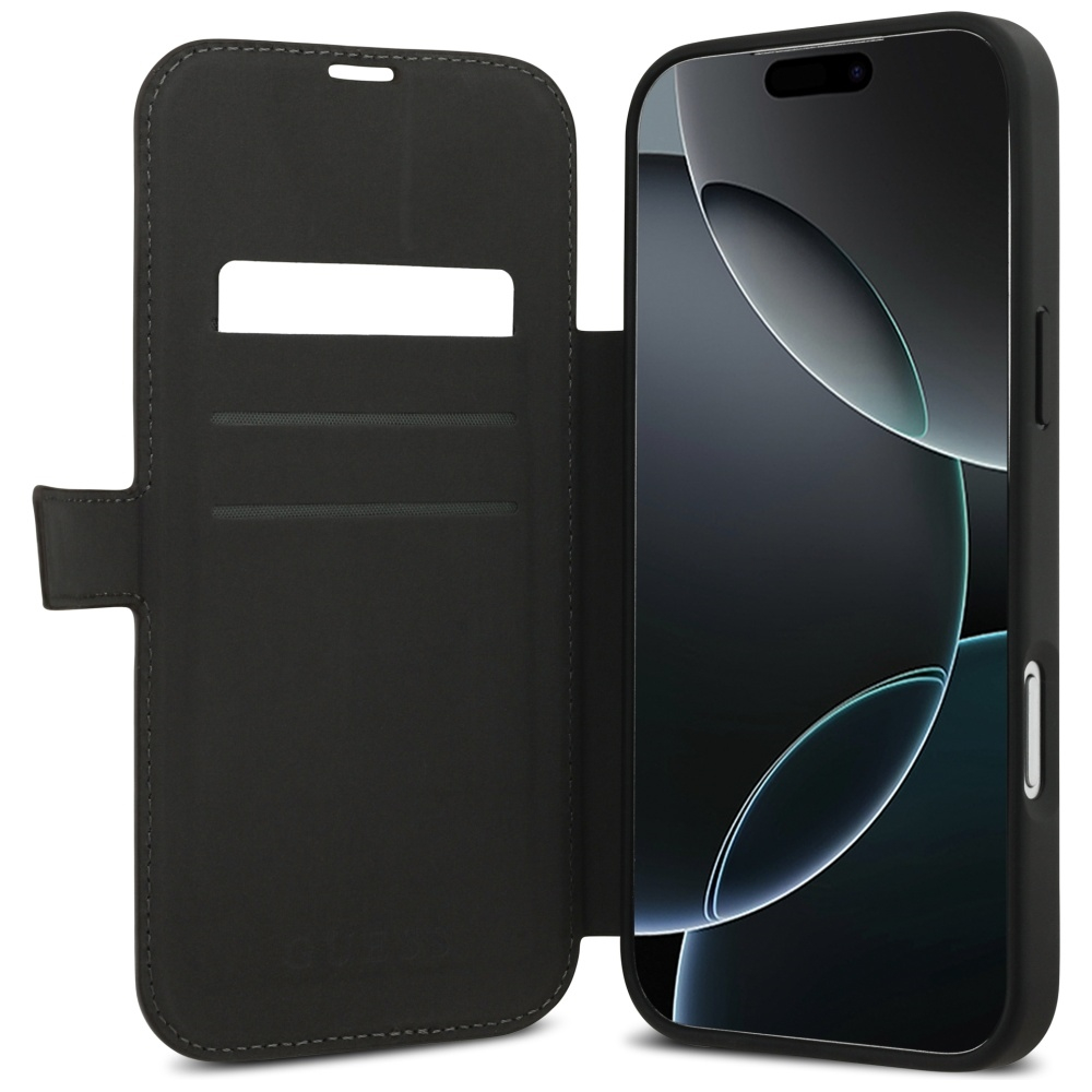 iPhone 17 Pro Max Leder Tasche Book 4G Metal Logo (GUBKP17X4GMGBR) - Braun