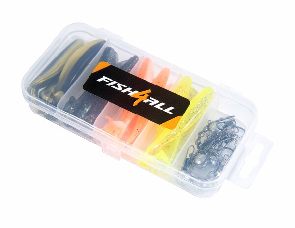 Boîte d'appâts souples Fish4All - 36 pièces
