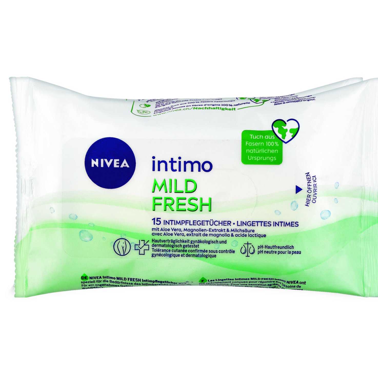 Nivea Intimo Mild Fresh Tücher 15 Stück