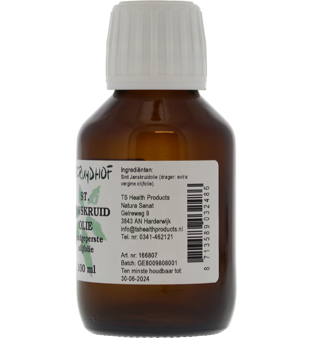 De Cruydhof Sint Janskruid olie met olijfolie (100 ml)
