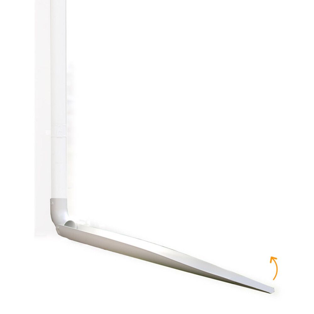 ADAPTER TIL DRENERINGSRENNE MR FLOWOUT 68-75-80 MM HVIT