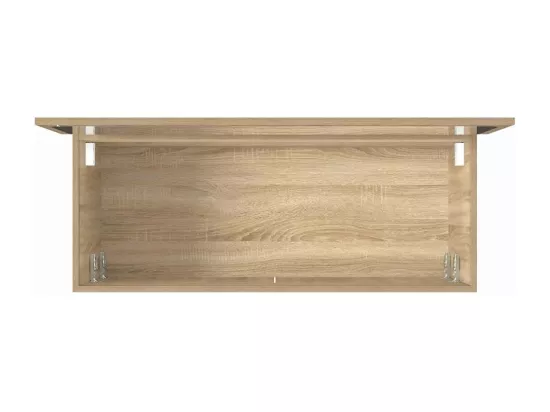 Armoire de bain avec miroir chêne sonoma bois d'ingénierie