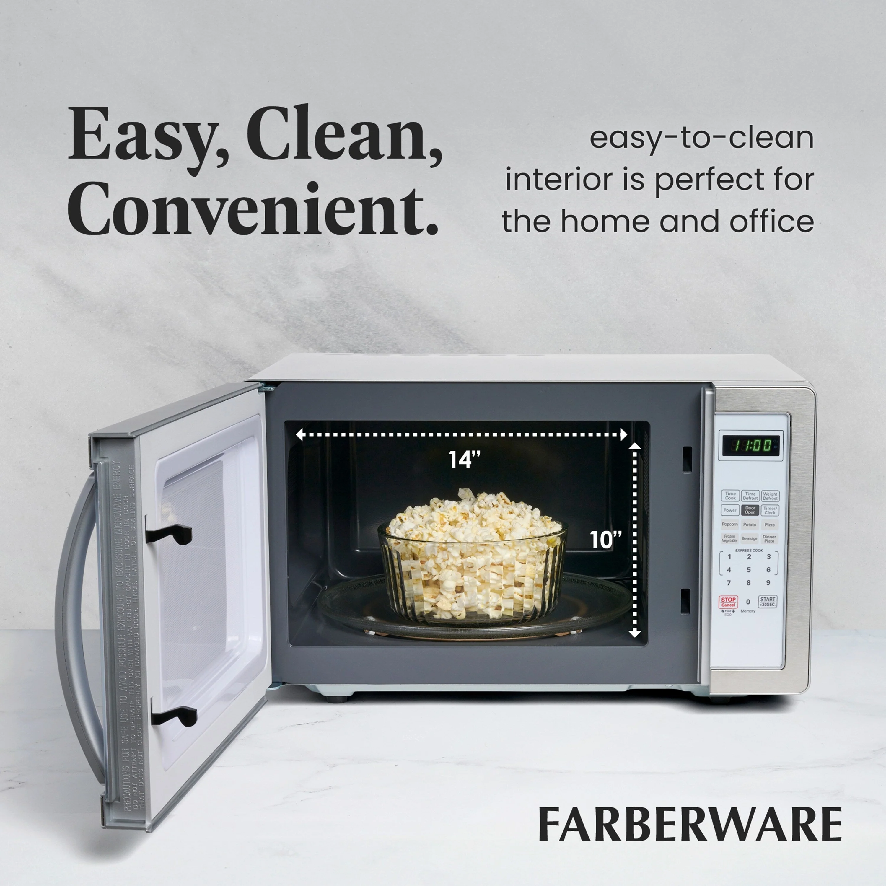 Farberware Classic 1.1 Cu. Ft. 1000-Watt Microwave Oven