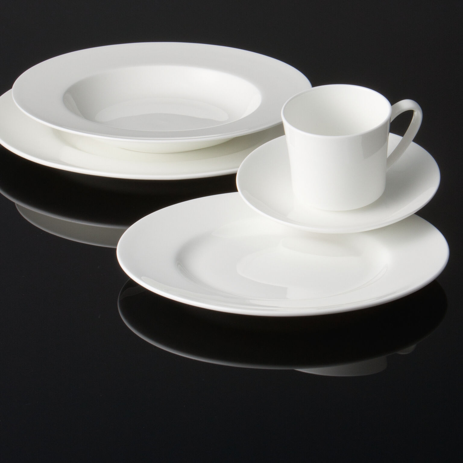 Jade Bone China Weiss Set 30-tlg.