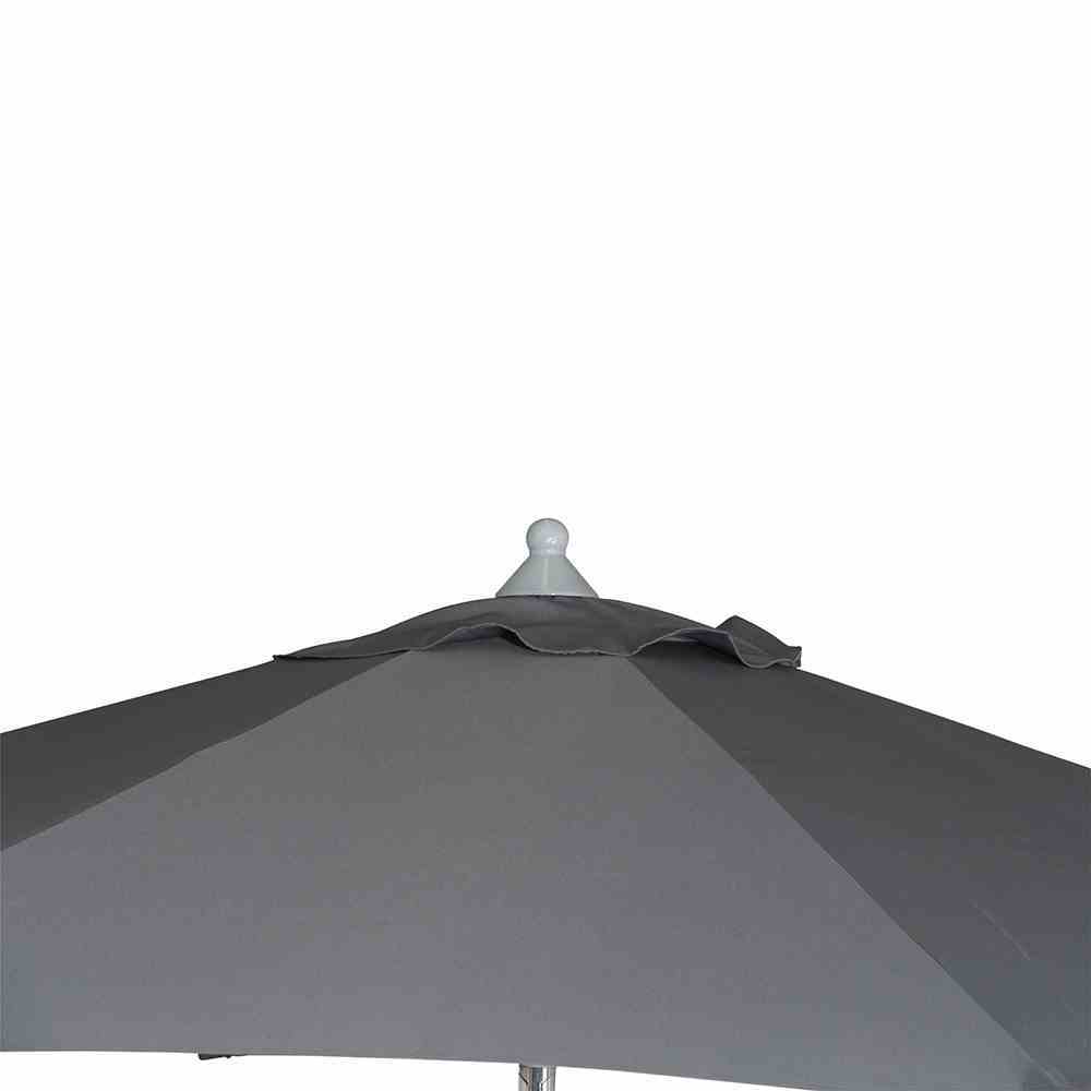 Mittelstockschirm PUSH PRO - grau - Polyester - 300 cm