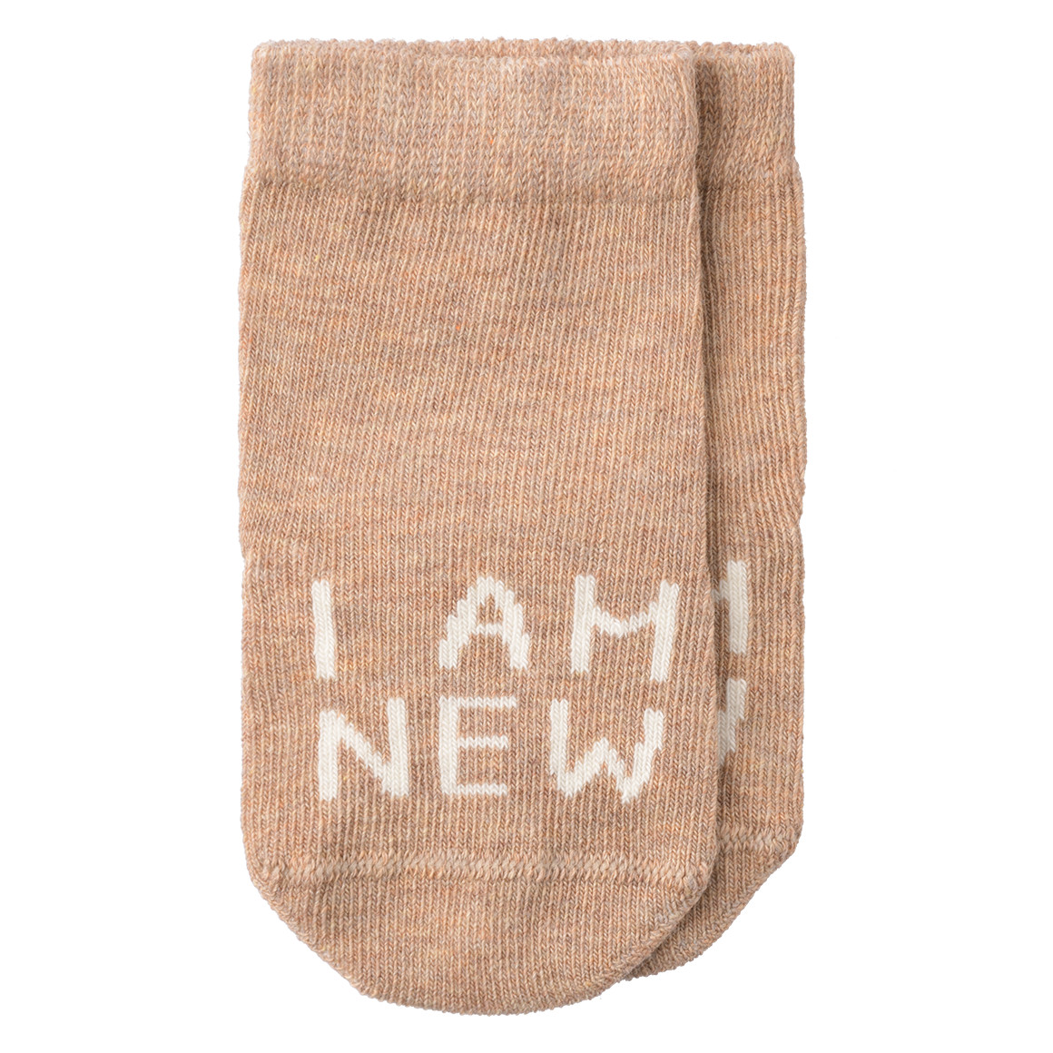 Topomini Pure Collection 2 Paar Newborn Socken im Set hellbraun / creme