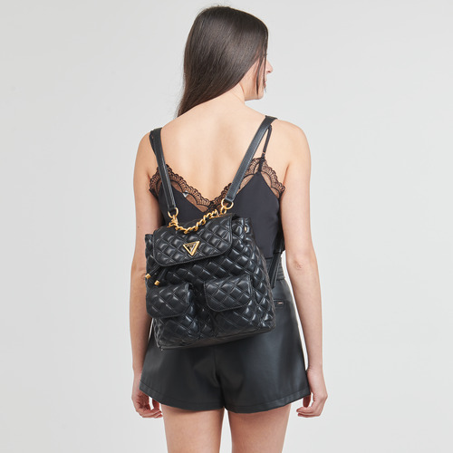 Guess - GIULLY FLAP BACKPACK Negro