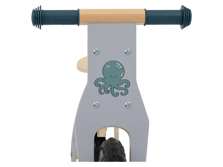 Houten schommeldier of loopfiets