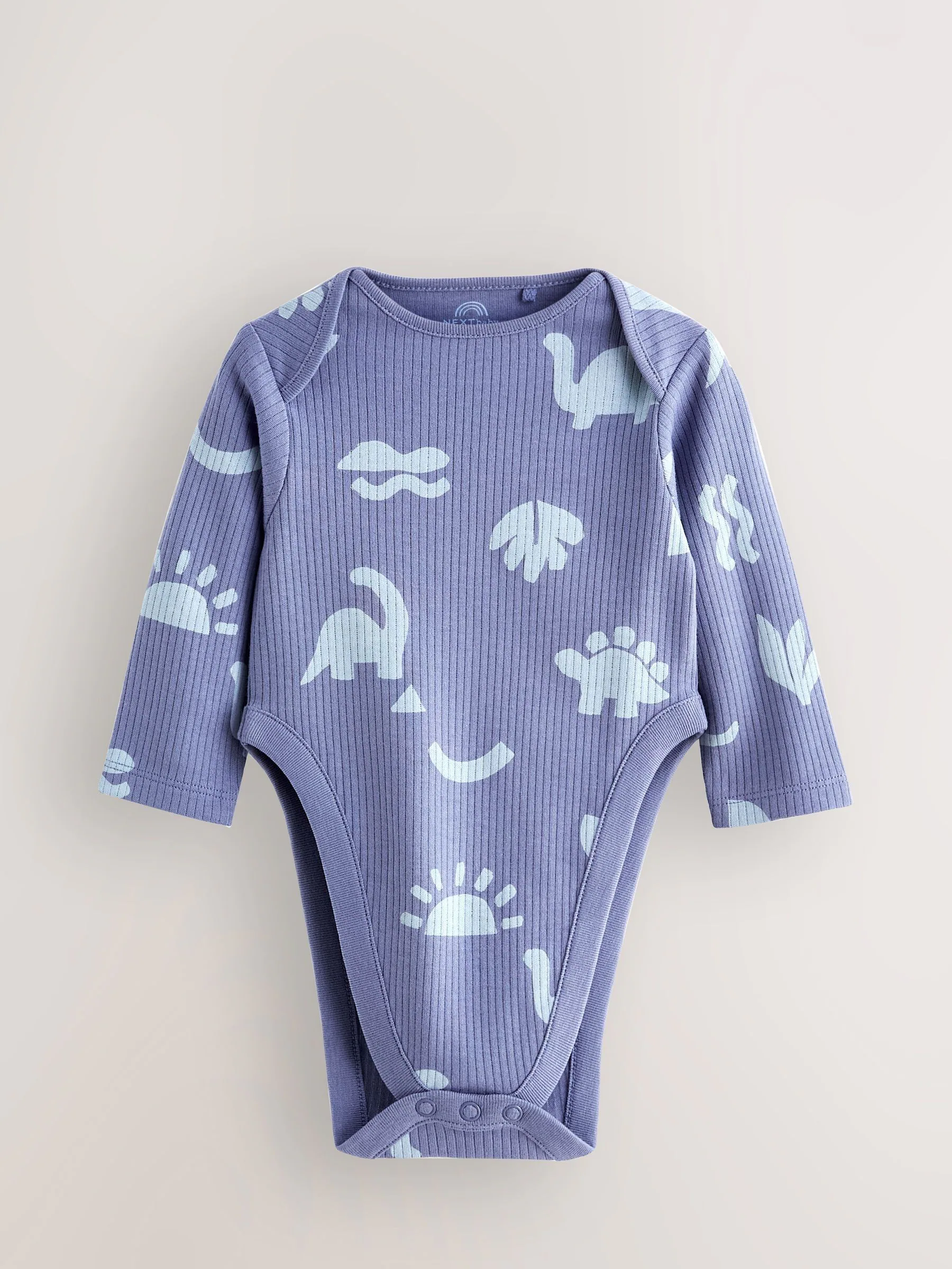 Blauw - Baby Hip Dysplasia Long Sleeve Bodysuits 3 Pack