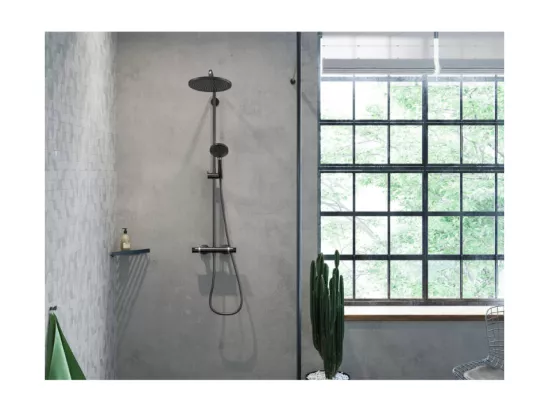 Colonne de douche thermostatique HANSGROHE Croma Select S 280 noir mat