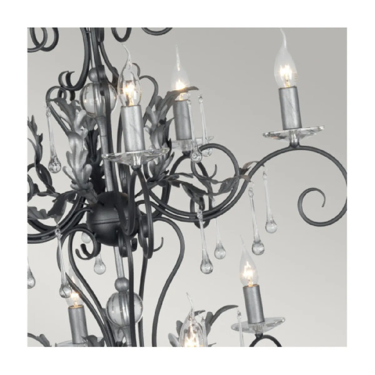 Elstead Lighting Suspension Amarilli Acier Noir