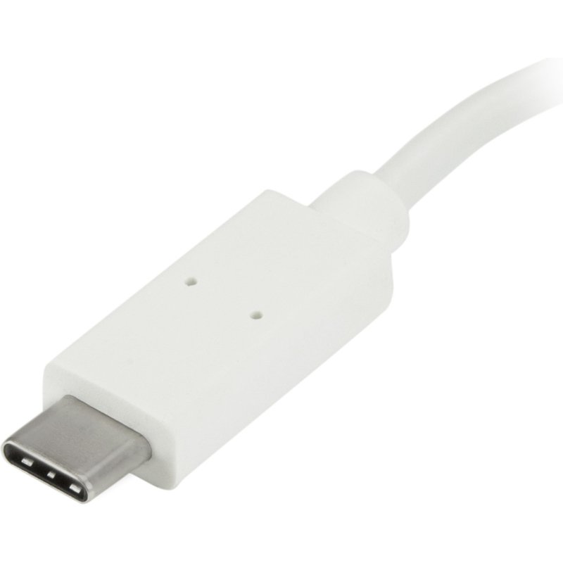 StarTech.com Hub USB-C à 4 Ports avec 1x USB-C & 3x USB-A SuperSpeed - Alimenté par Bus - Hub USB 3.0 Portable - USB 3.2 Gen 1 (5Gbps) Type-C - Blanc