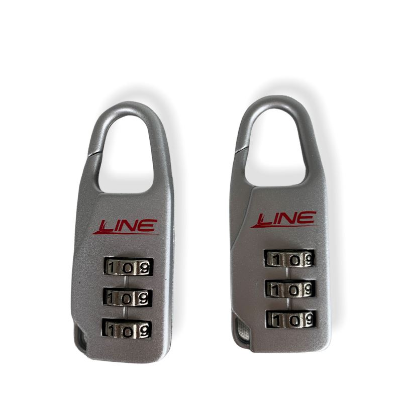 Line Travel Accessoires Duo Cijferslot Zilver