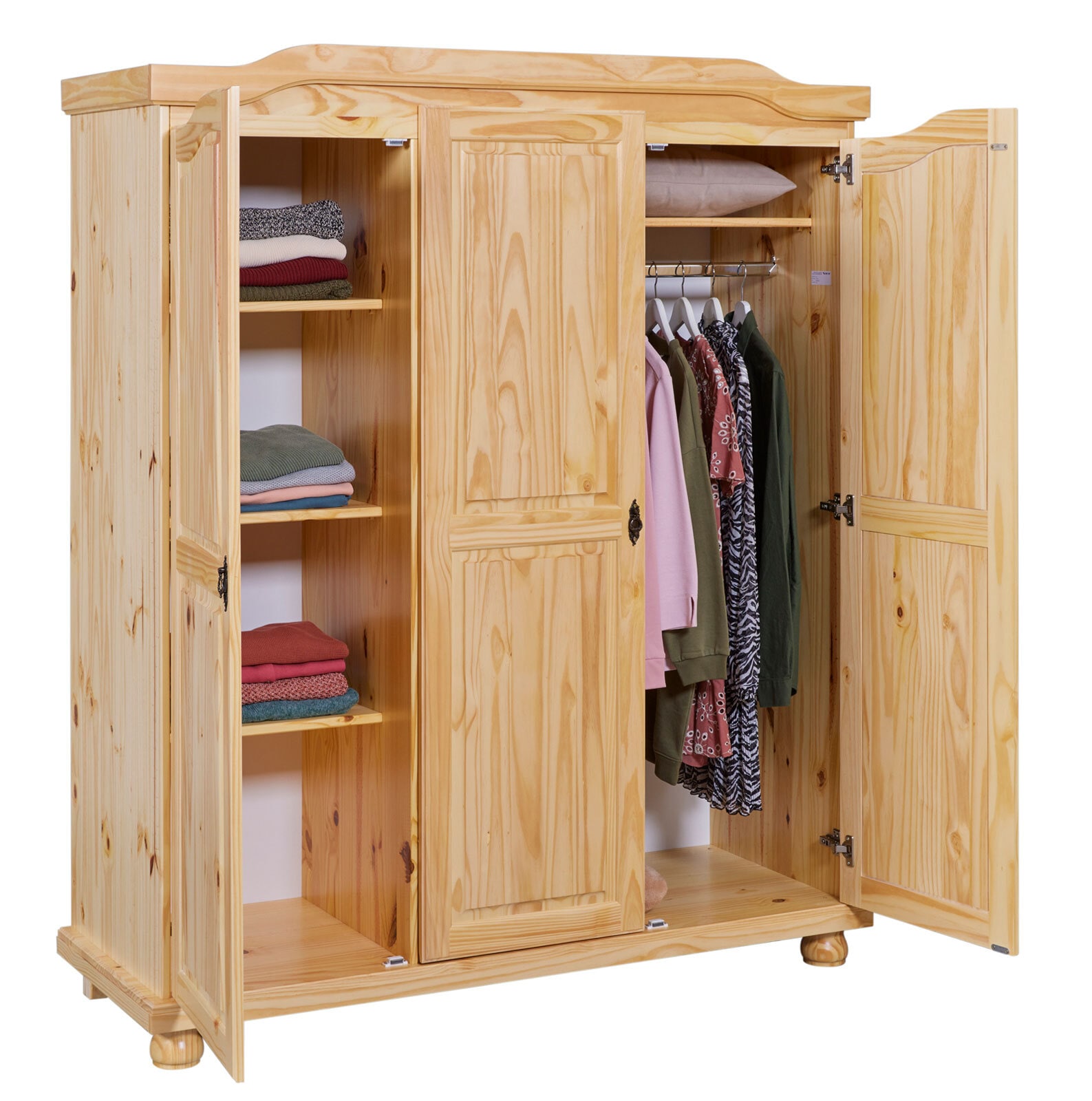Drehtürenschrank NICOLAS 150 x 180 cm braun