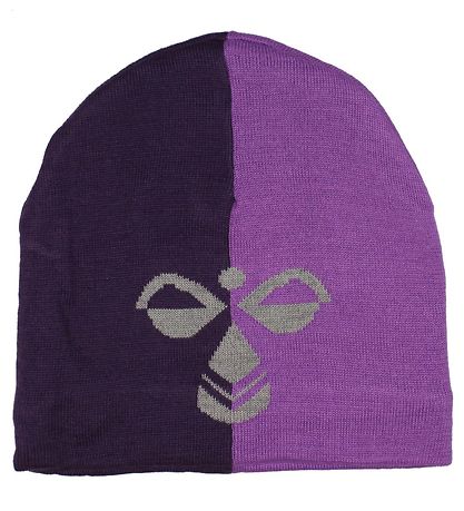 Hummel Mütze - HMLStark - Wolle/Polyester - Dunkellila/Lila