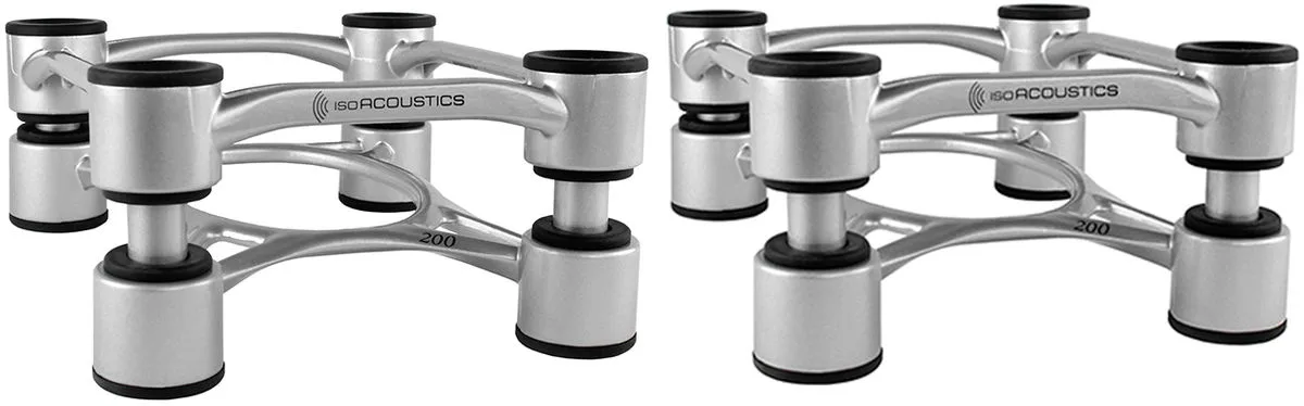IsoAcoustics Aperta 200 Argent (la paire) Absorbeurs acoustiques