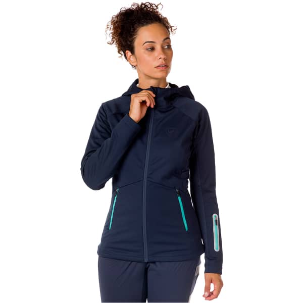 Veste ski de fond ROSSIGNOL W SOFTSHELL HOODIE JKT ECLIPSE