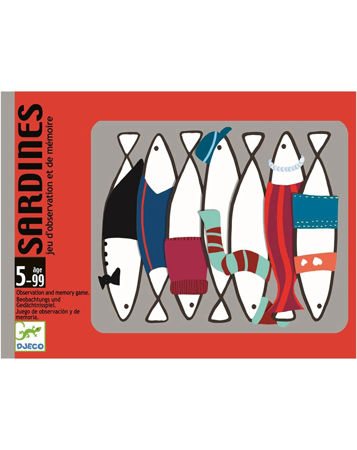 Kartenspiel SARDINES in bunt