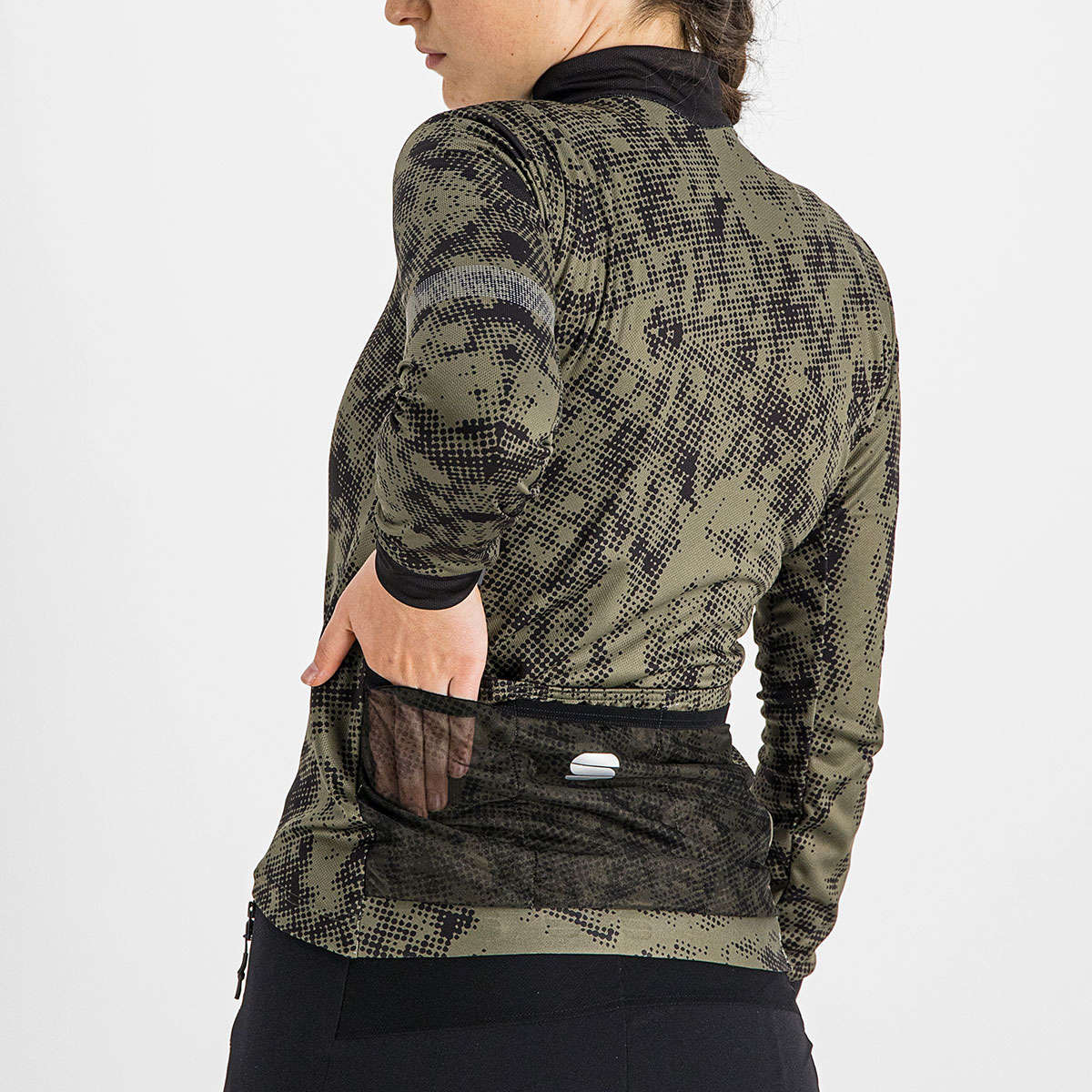 Sportful Escape Supergiara Thermal Fietsshirt Lange Mouwen Groen/Zwart Dames