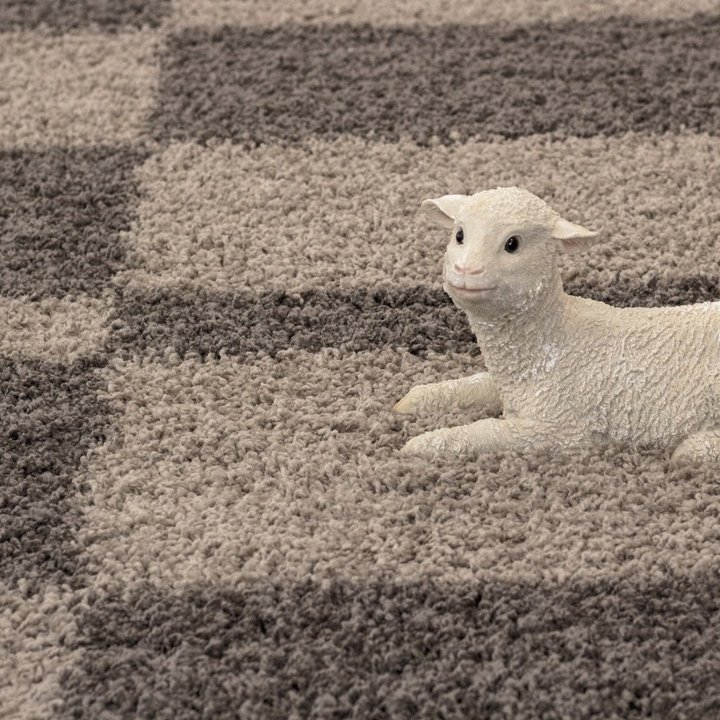 Hoogpolig vloerkleed - Gala Taupe | Zachte en warme voeten