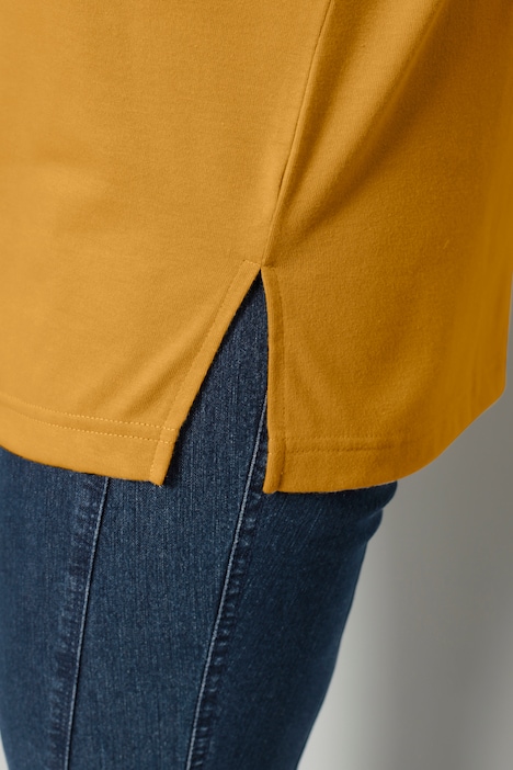 Tunikashirt, längerer Straight Fit, Raffung, 3/4-Ärmel