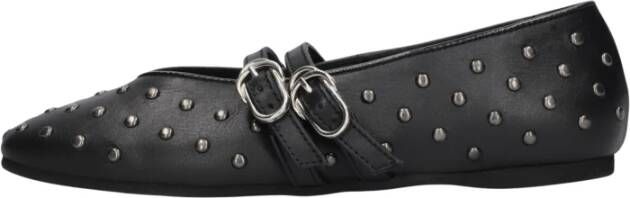 NUBIKK Ballerina Dames Gisele Grace Studs Maat: 38 Materiaal: Leer Kleur: Zwart
