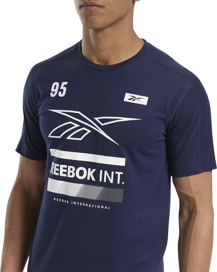 Reebok Speedwick Graphic Move Tshirt Blå