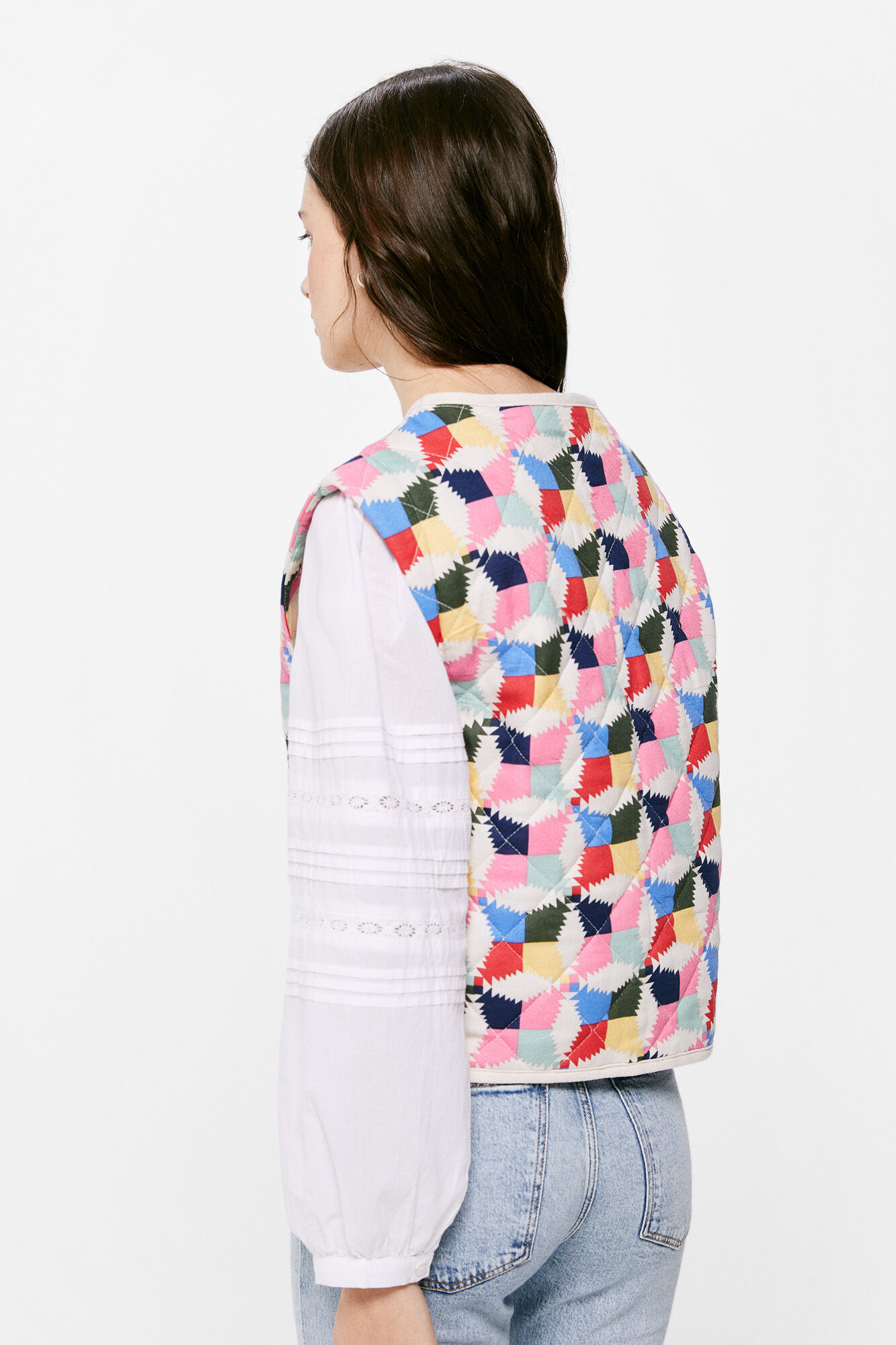Chaleco Acolchado Multicolor - rosa