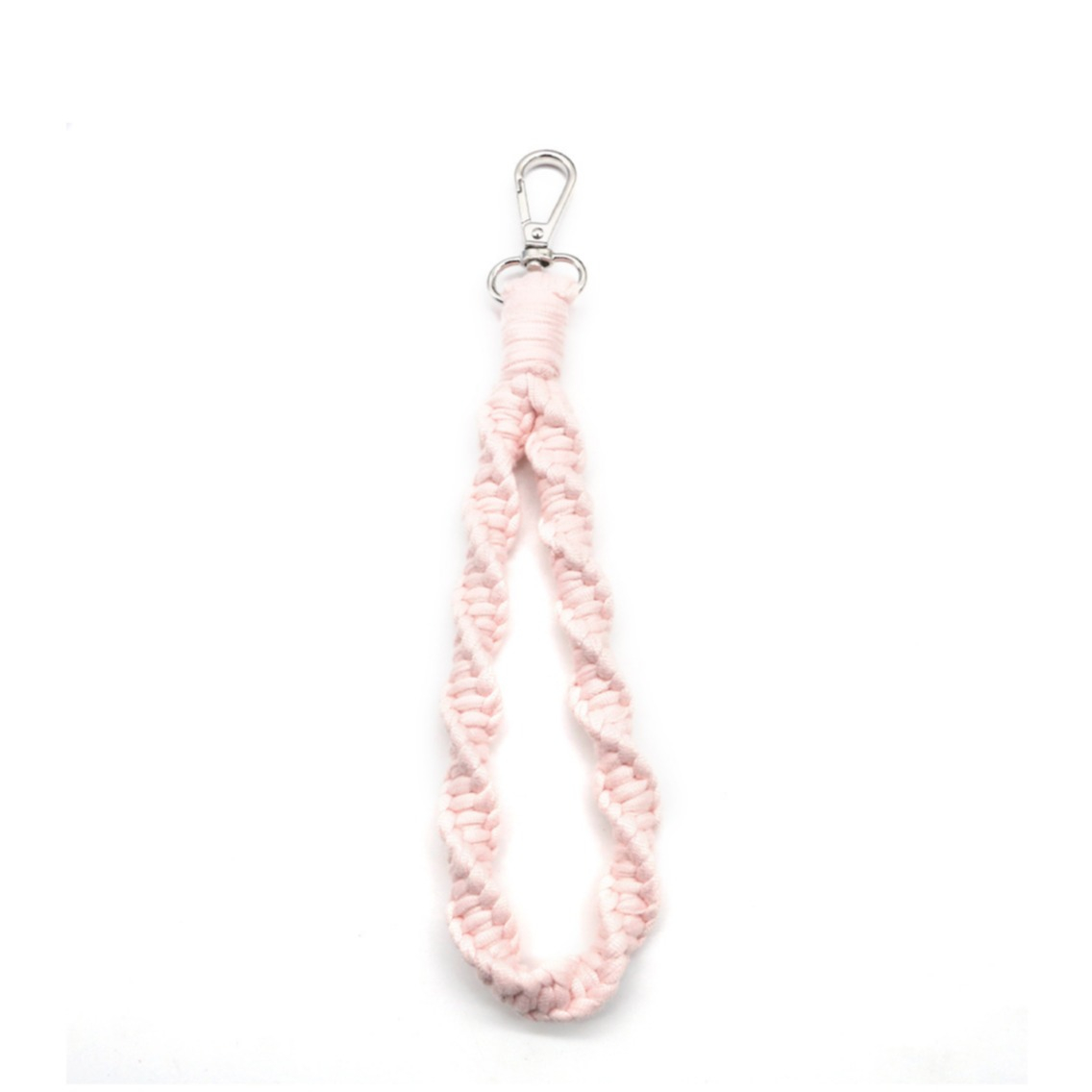 (45cm) Universal Handy Kette Geflochtene Kordel Phone Charms Schmuck Anhänger Handgelenkschlaufe - Rosa