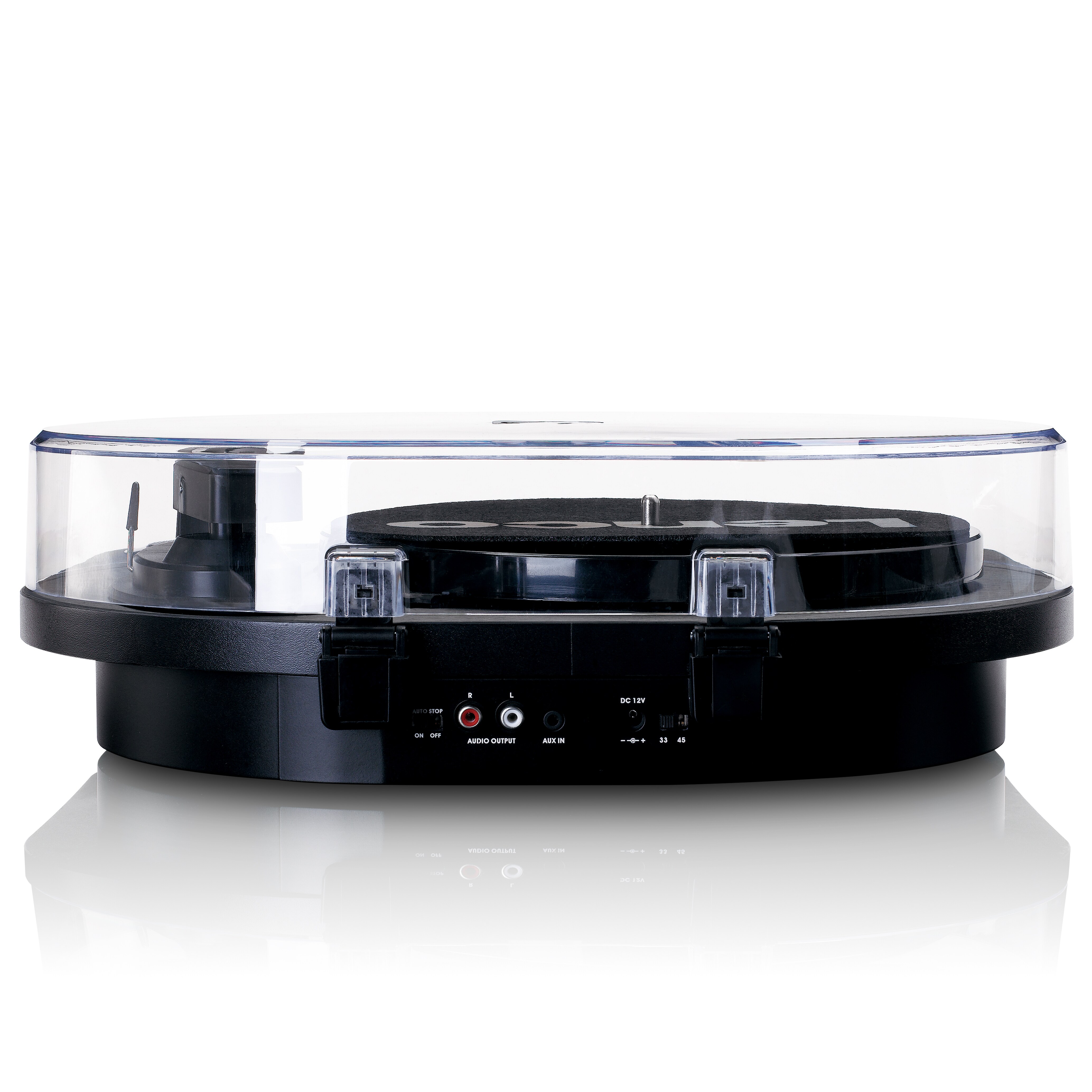 Lenco LS-40BK - Plattenspieler mit integrierten Lautsprechern - Schwarz