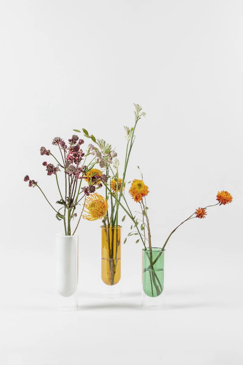 Studio About  Flower Tube vase, Rose - H: 160 mm.
