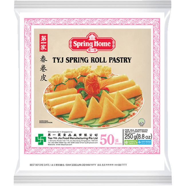 Tee Yih Jia Loempia Vellen 125mm 50st 250g