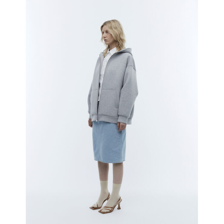 2NDDAY 2ND Vince - Heavy Neoprene Light grey melange