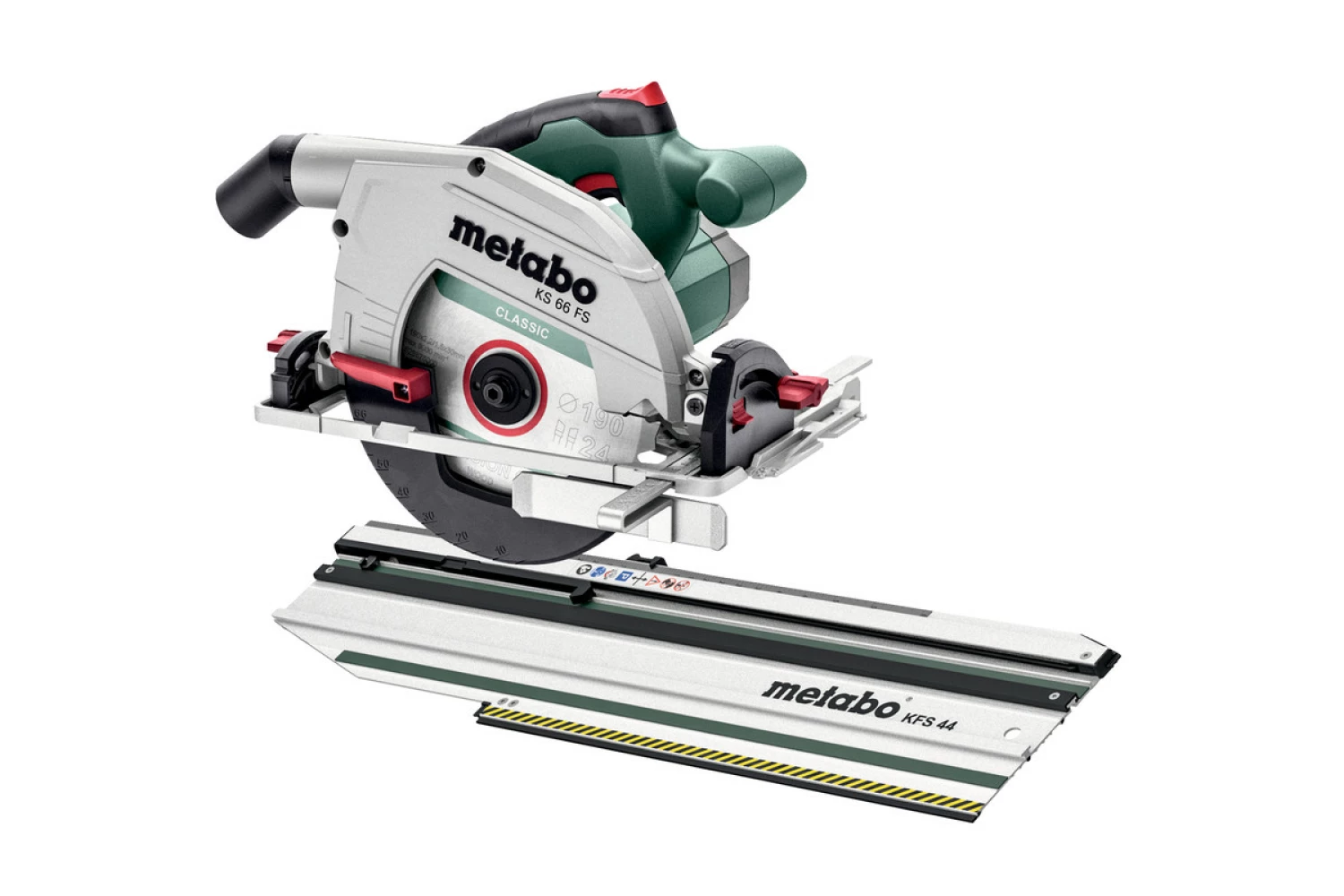 Metabo 691196000 KS 66 FS Cirkelzaag 1500W - 190mm   Geleiderail KFS 44
