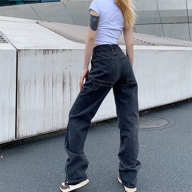 Sosana - Boyfriend jeans met hoge taille en wijde pijpen