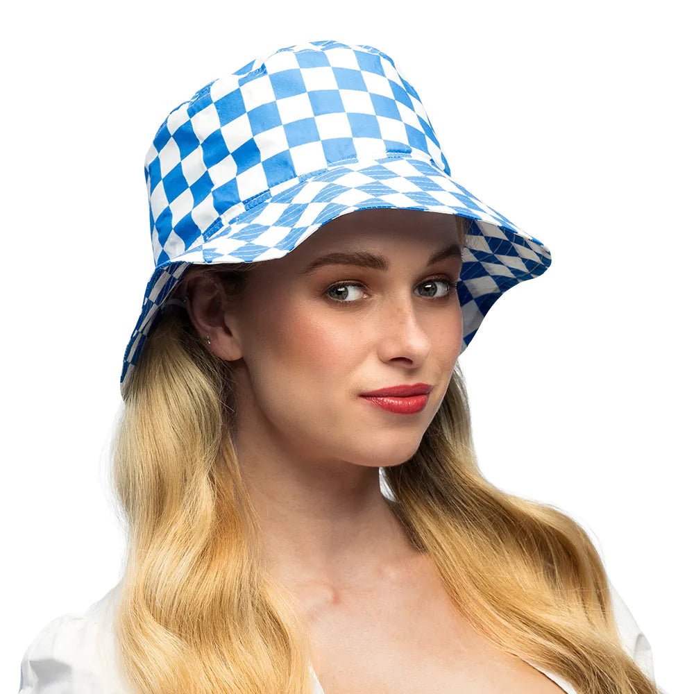 Wit Blauwe Hoed Blokjes