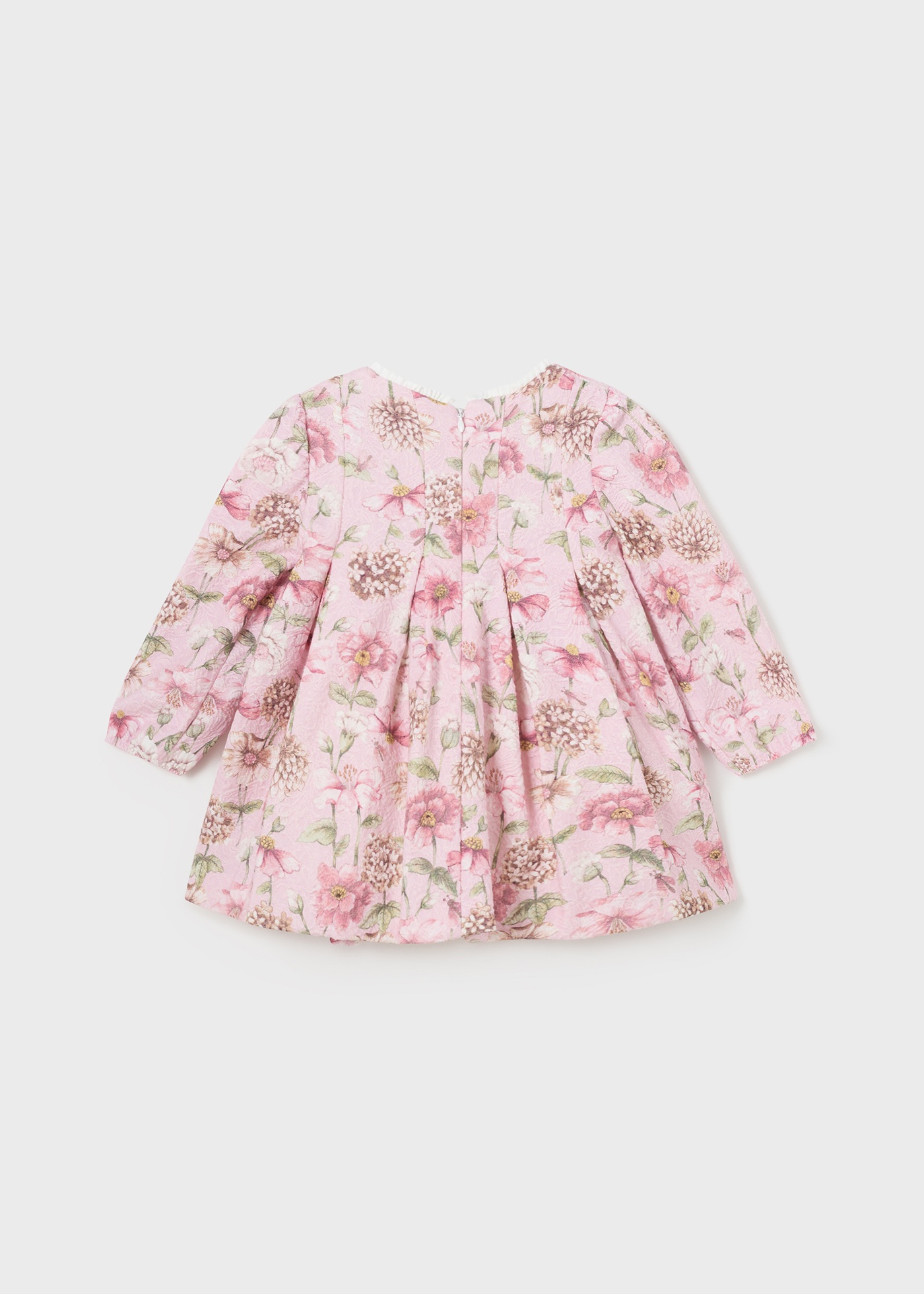 Vestido infantil com estampa jacquard
