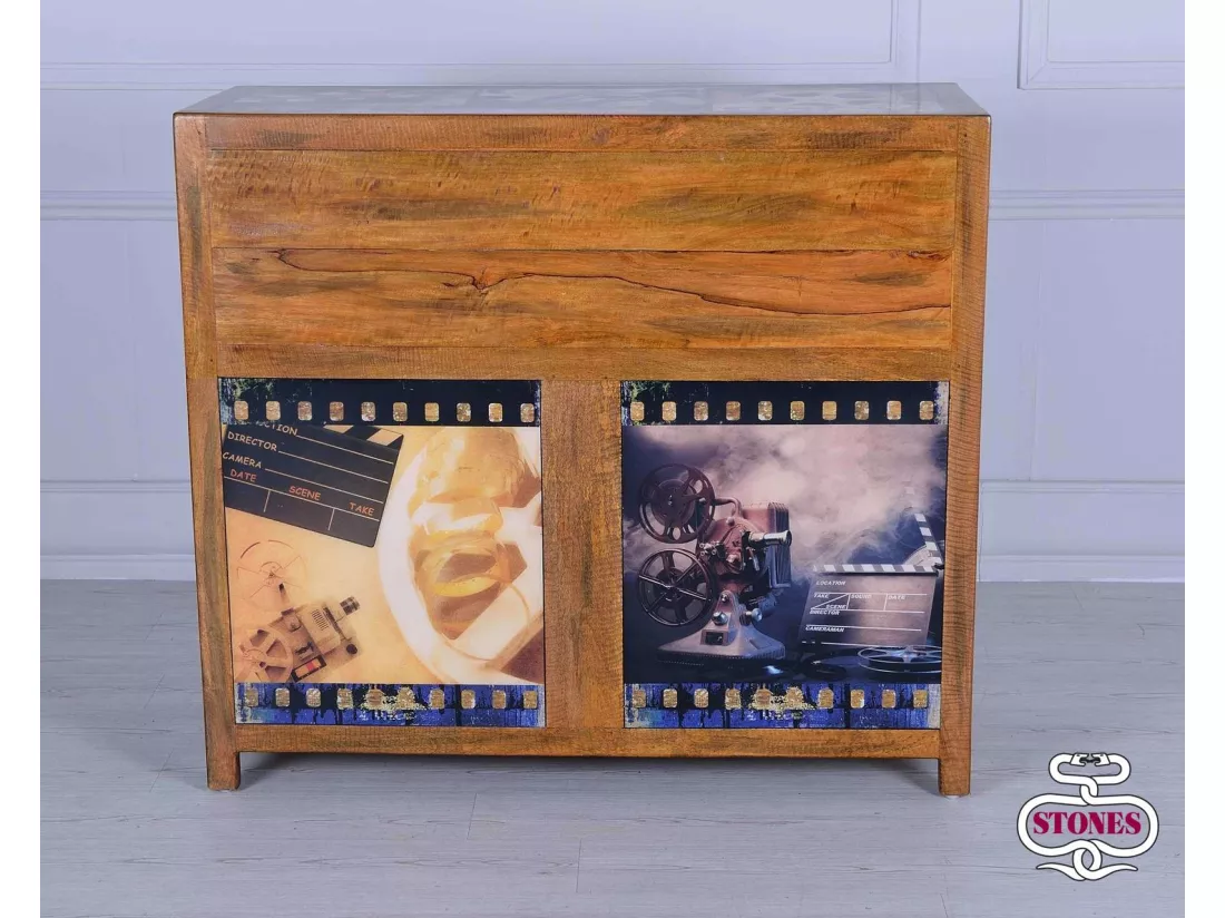 collection hollywood Buffet (120 x 75 H cm) en bois de manguier marron