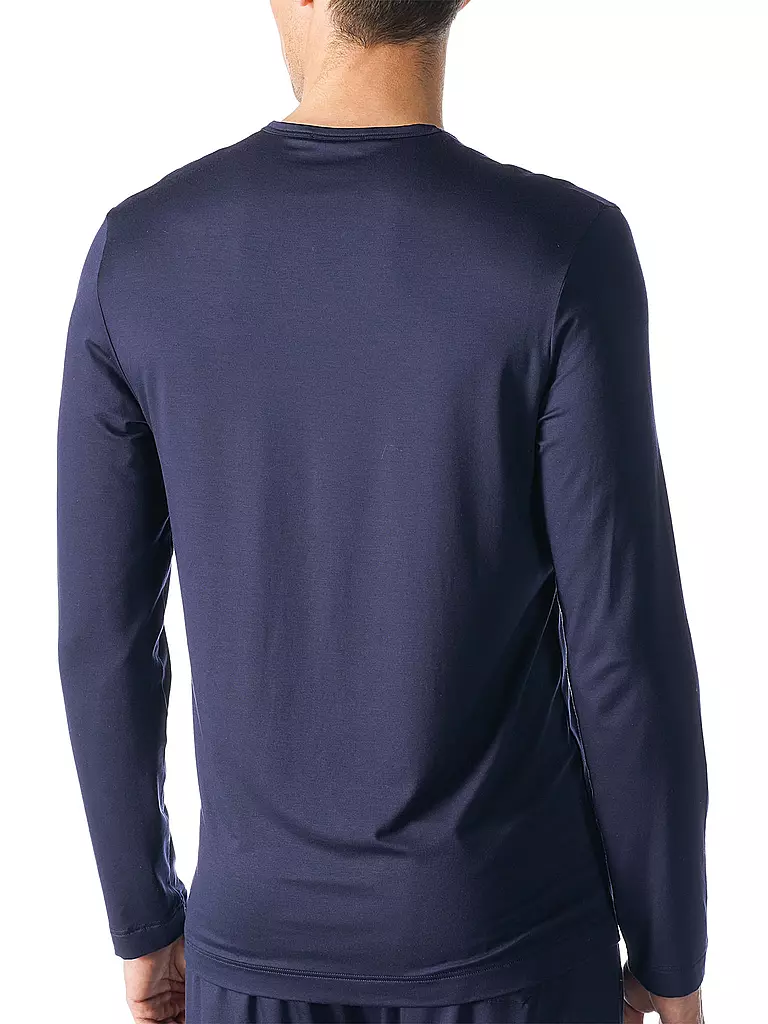 MEY Pyjama Langarmshirt JEFFERSON yacht blue blau