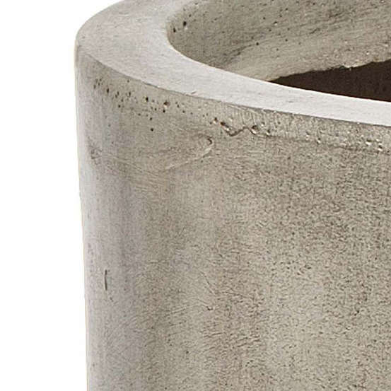 Pot Œuf, gris ciment Ø 43 x H. 41 cm