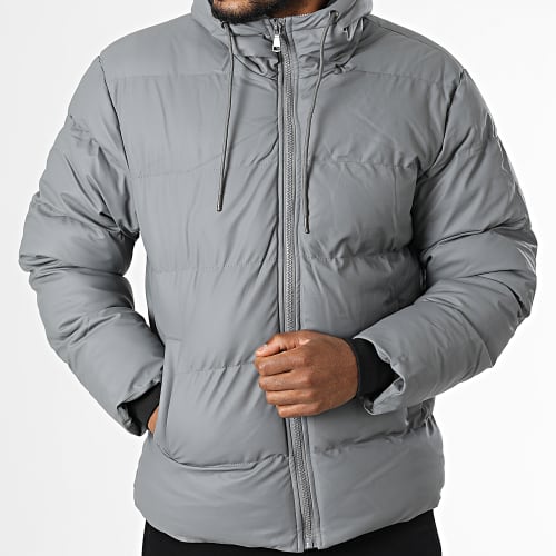 Doudoune Capuche Gris