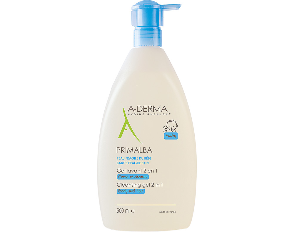GEL A-DERMA PRIMALBA CORPO E CABELO 500ML
