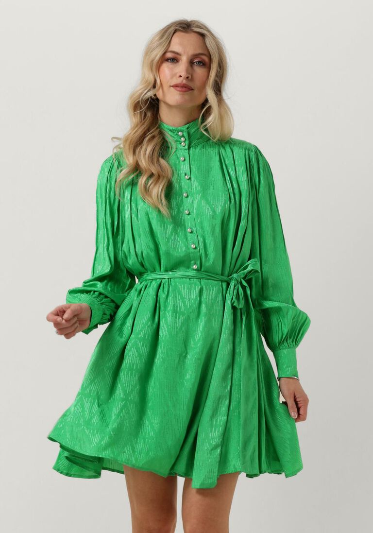 NOTRE-V groene notre-v mini jurk nv-danton pearl dress