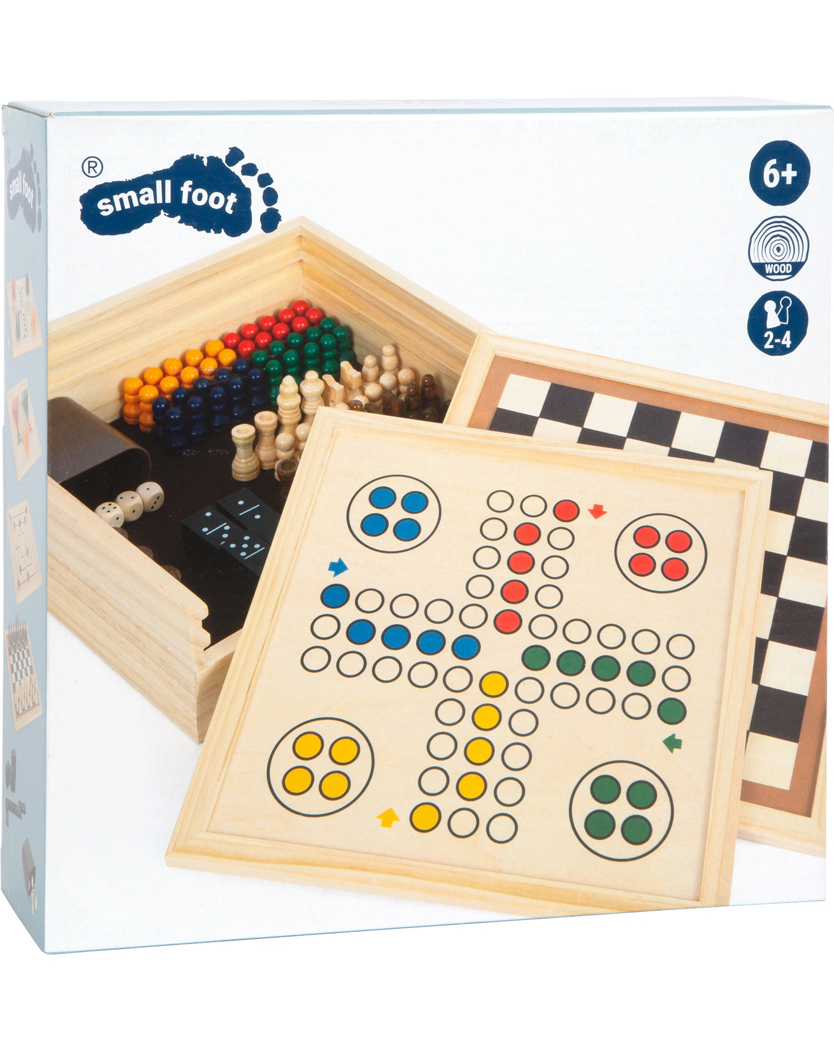 Spielesammlung 7 KLASSIKER aus Holz