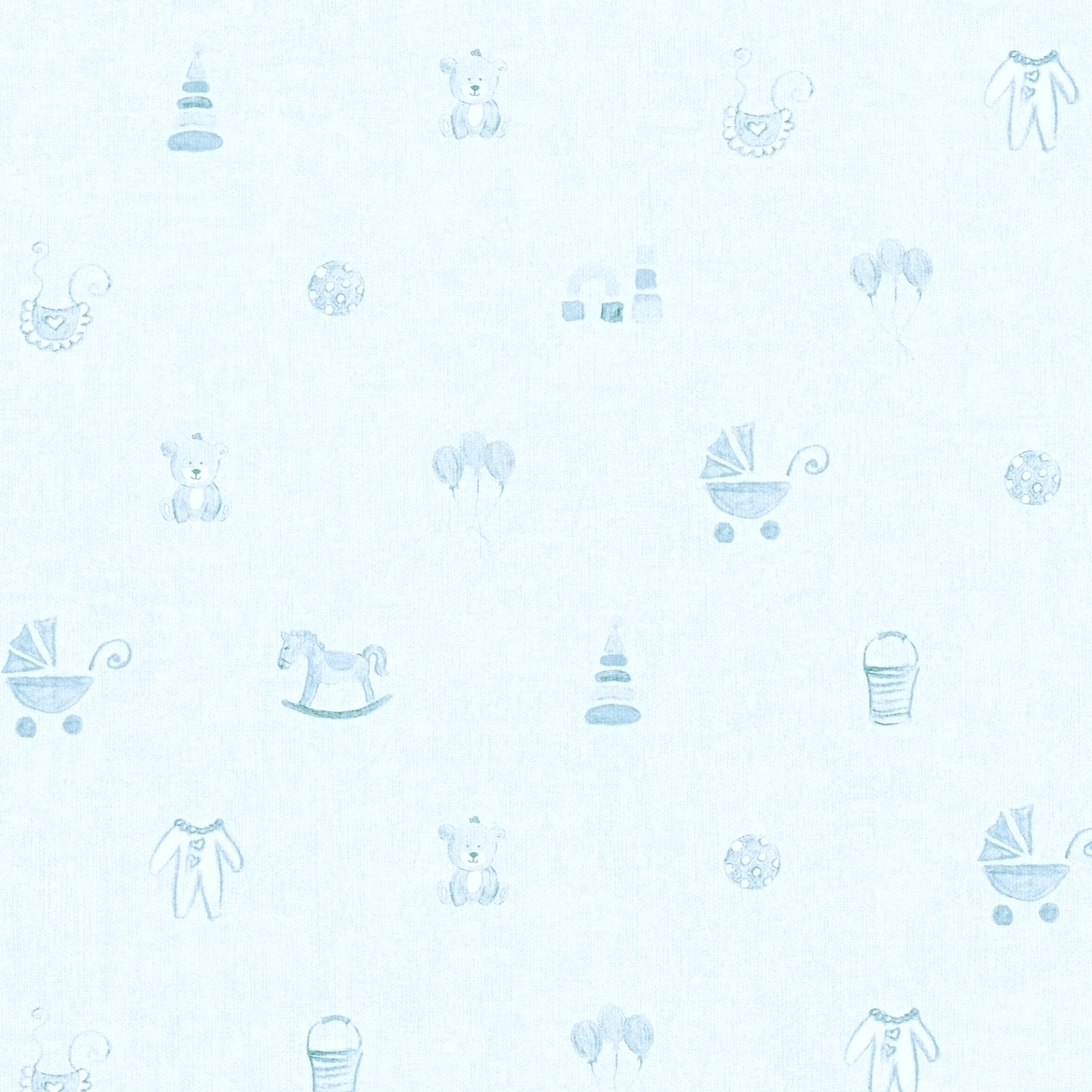 Vliestapete LITTLE STARS - blau - 10 Meter