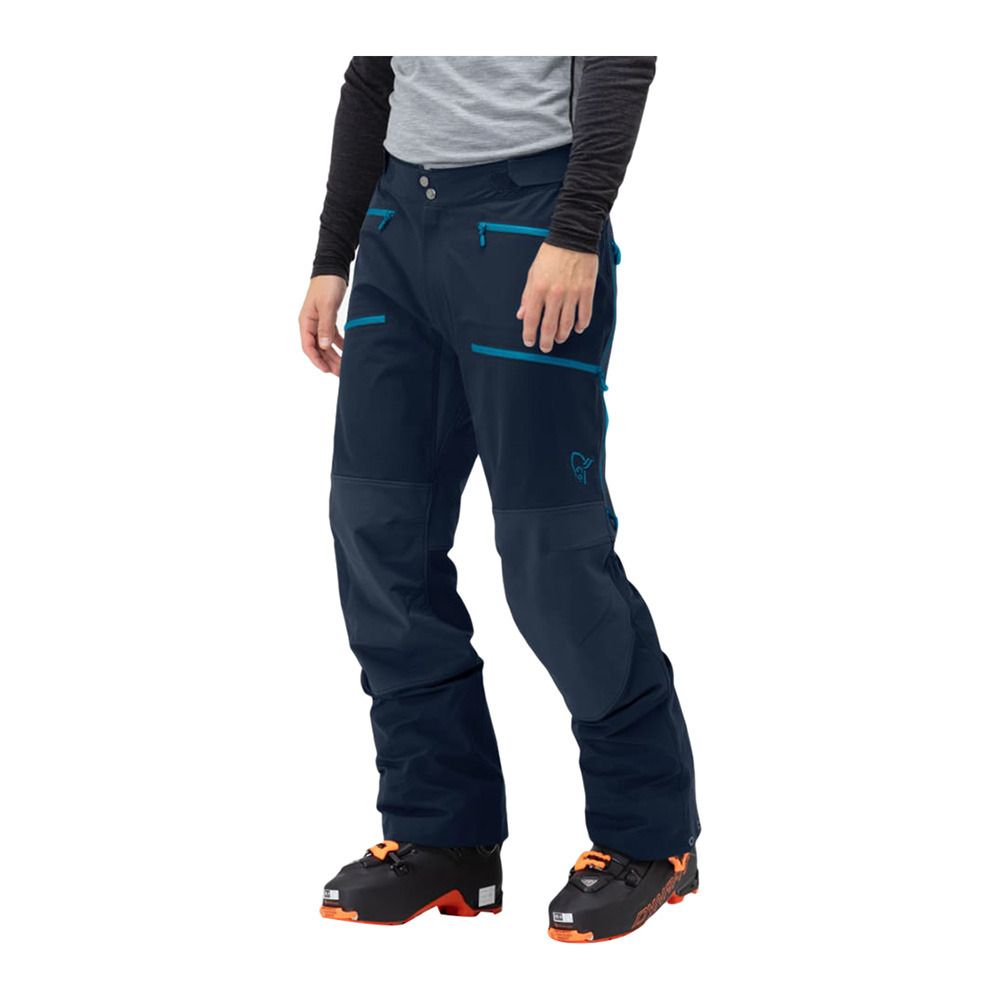 Norrona LYNGEN FLEX1 - Pantalon ski Homme indigo night/hawaiian surf