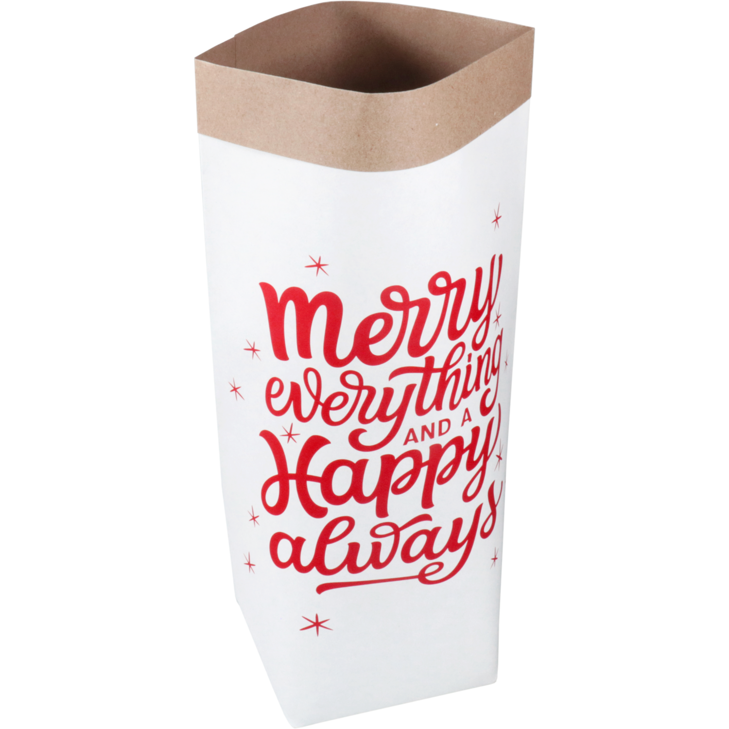 Zak, Cadeauzak, Papier, 25/ 12x40cm, Merry Everything,