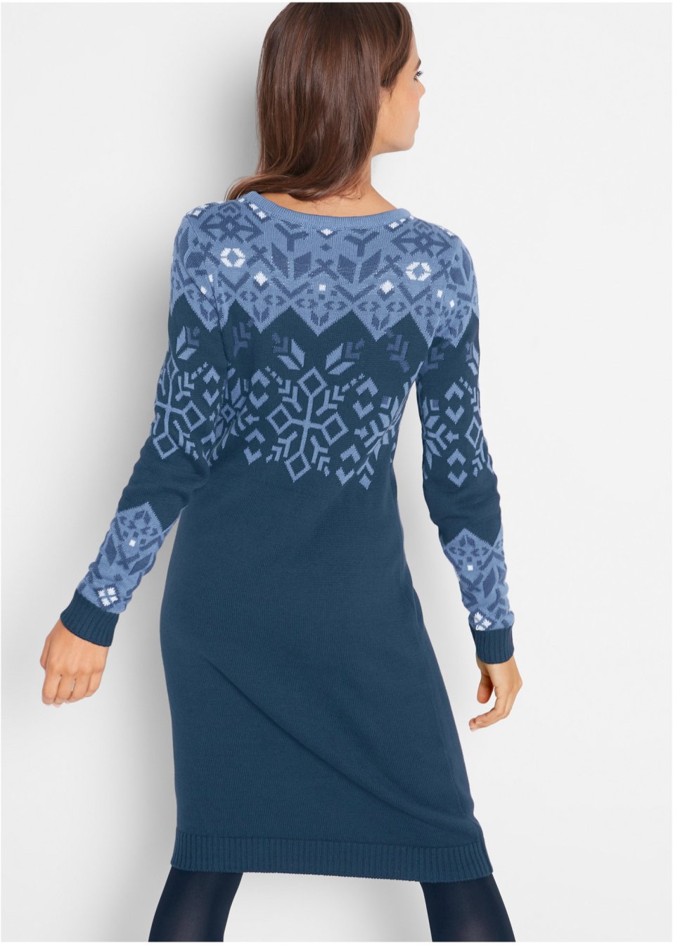 Robe en maille à motif norvégien