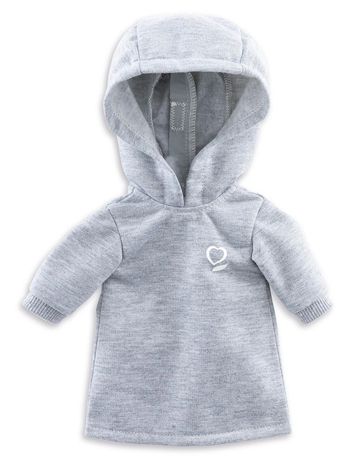 Puppenkleidung MC SWEATKLEID (36 cm) in hellgrau melange